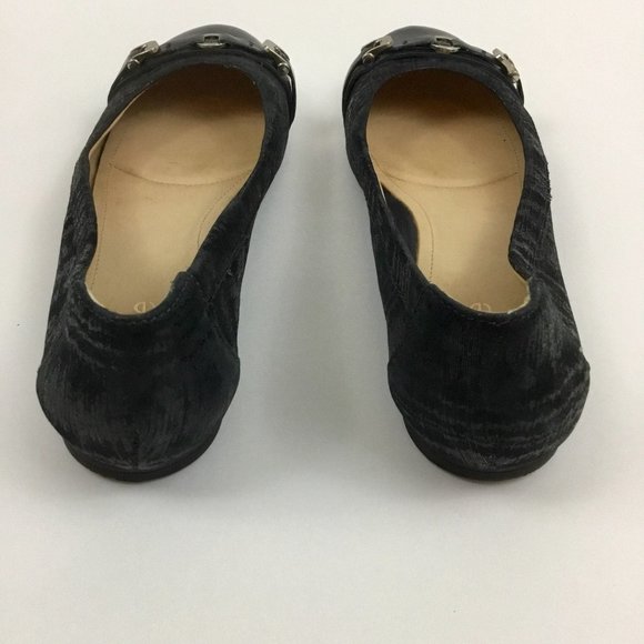 Nurture Myriam Black Leather Ballet Flats Buckle Hardware Balletcore Women’s 6.5 - Picture 5 of 7